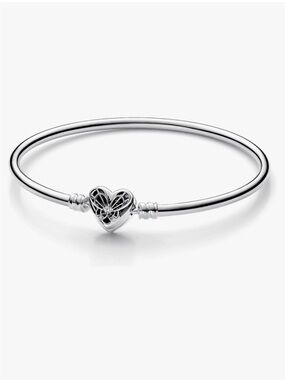Pandora Moments Collection heart and butterfly bangle bracelet